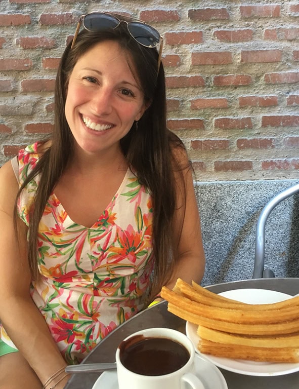 Jill with Spanish churros