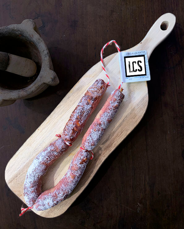 Longaniza ibérica, chorizo ibérico fino, chorizo sin gluten, chorizo sin lactosa, longaniza sin lactosa, longaniza sin gluten, embutido sin glyute, embutido sin lactosa