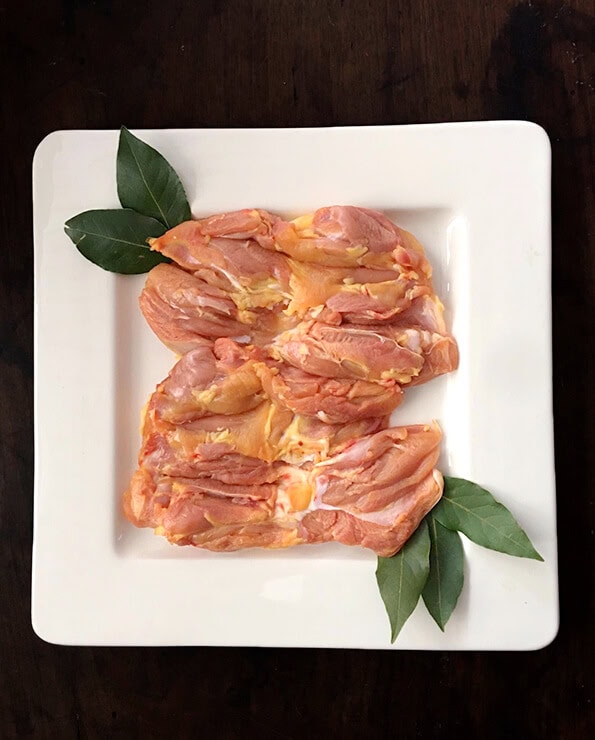 Comprar contramuslos de pollo de corral deshuesados