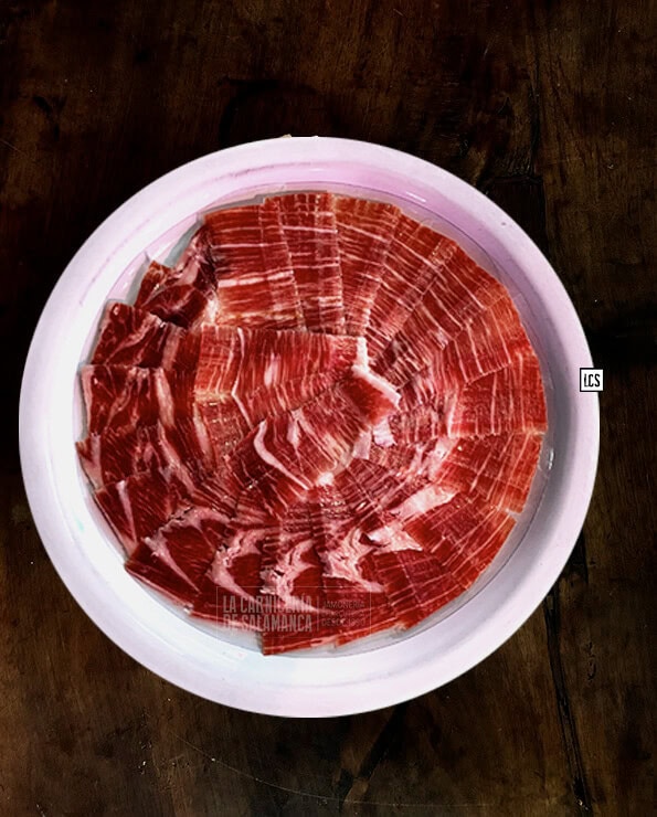 Jamon ibérico de bellota loncheado a cuchillo