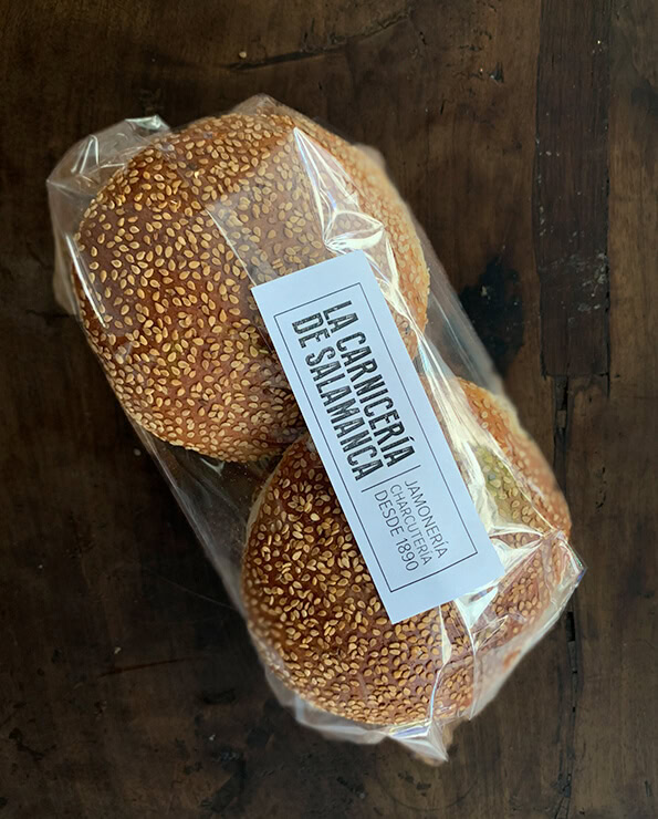 Pan artesano para hamburguesa