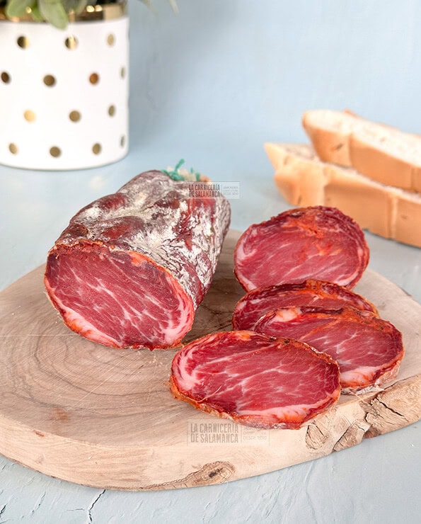 Presa ibérica de bellota o lomito curado.,