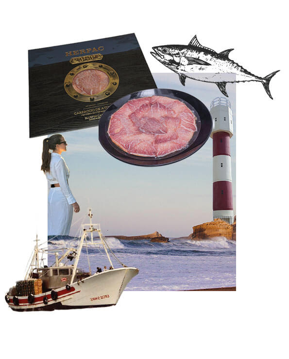 carpaccio de atun rojo herpac de almadraba en