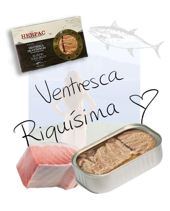 conserva gourmet de ventresca de atun rojo herpac en aceite de oliva