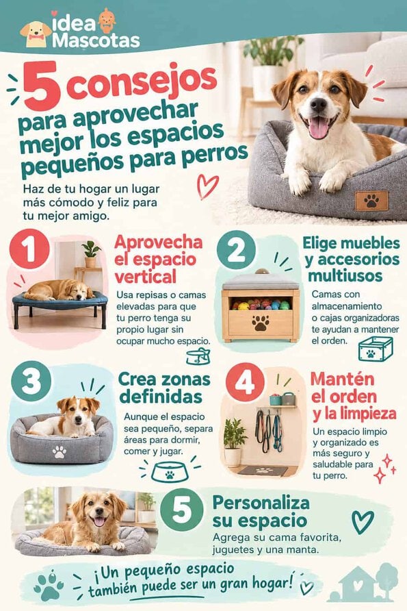 Aprovecha mejor los espacios pequeños para tu perrito