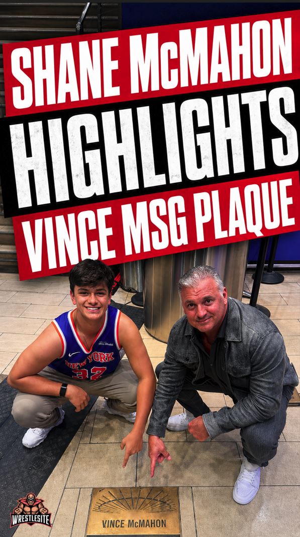 Shane McMahon Highlights Vince MSG Plaque
