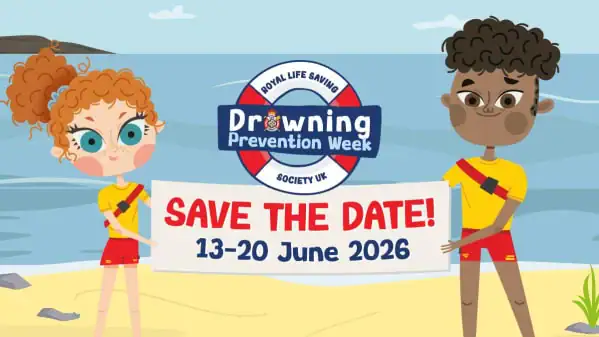 Drowning Prevention Week 2026 Save the Date 13 to 20 June Children learning water safety at Mighty Splash Swim School in Bath and Radstock