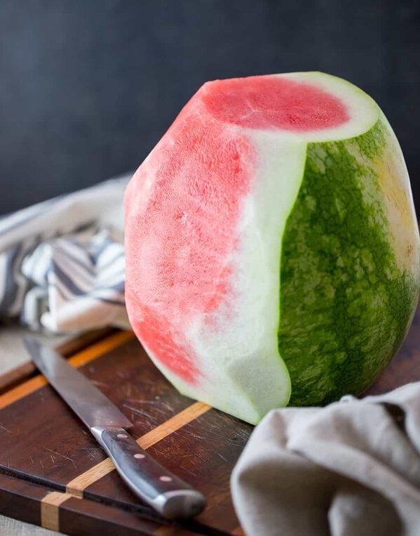 Watermelon Carved for Watermelon Cake