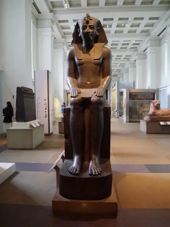 Seated statue of Amenhotep III, pharaoh of Egypt's 18th Dynasty