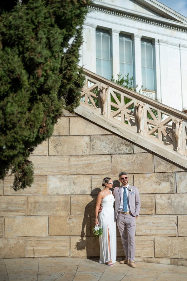 Wedding photography at National Library of Greece