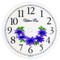 Floral Clock Design - Violets