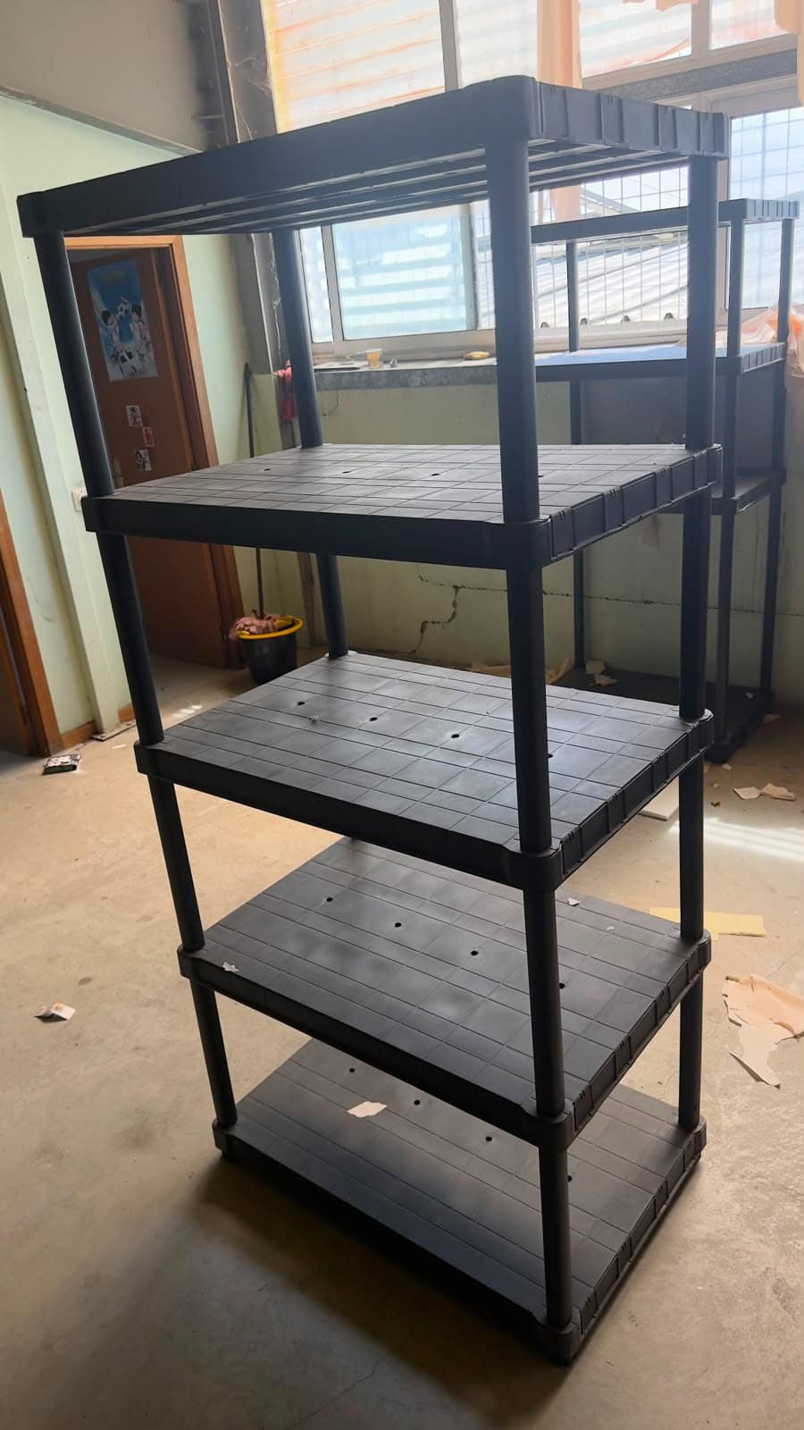Estantería de plástico modular 190 x 58 x 38 cm con 5 baldas