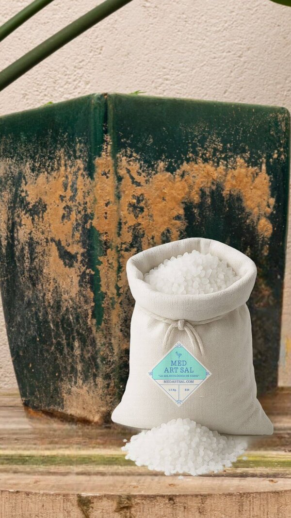 Sal gruesa en saco