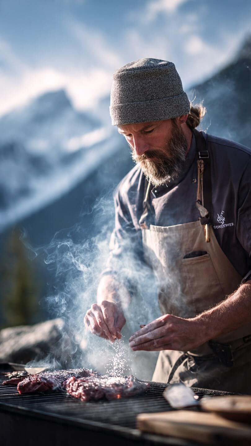 cocinero en el exterior 1