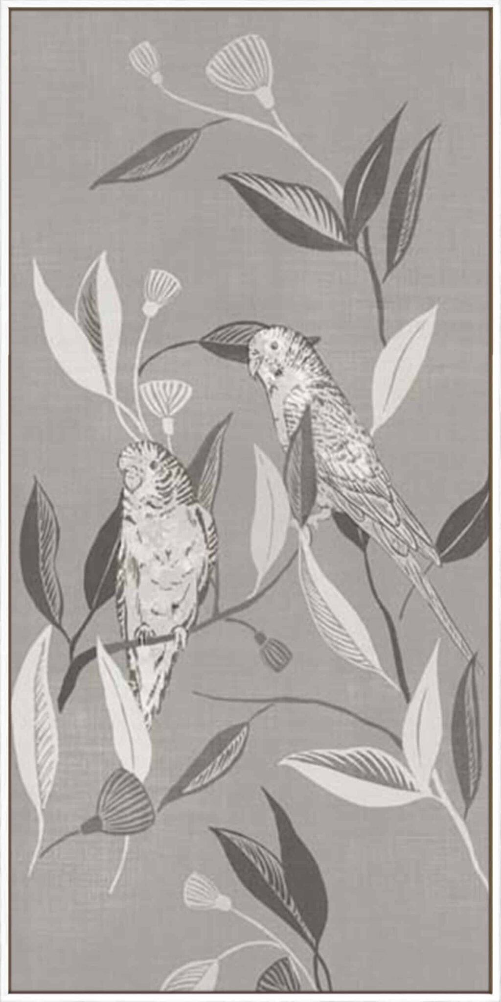 Monochrome Love Birds I - Canvas
