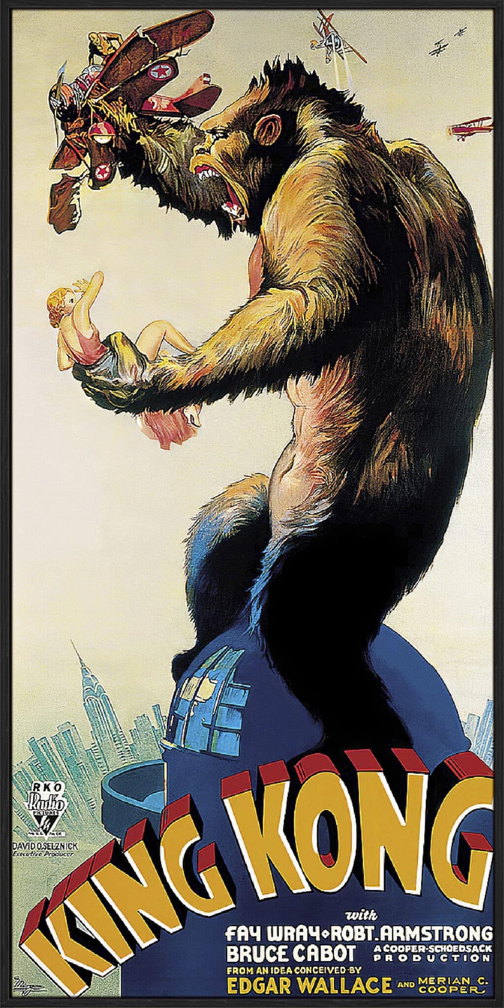 King Kong - Profile - Canvas Gallery Black