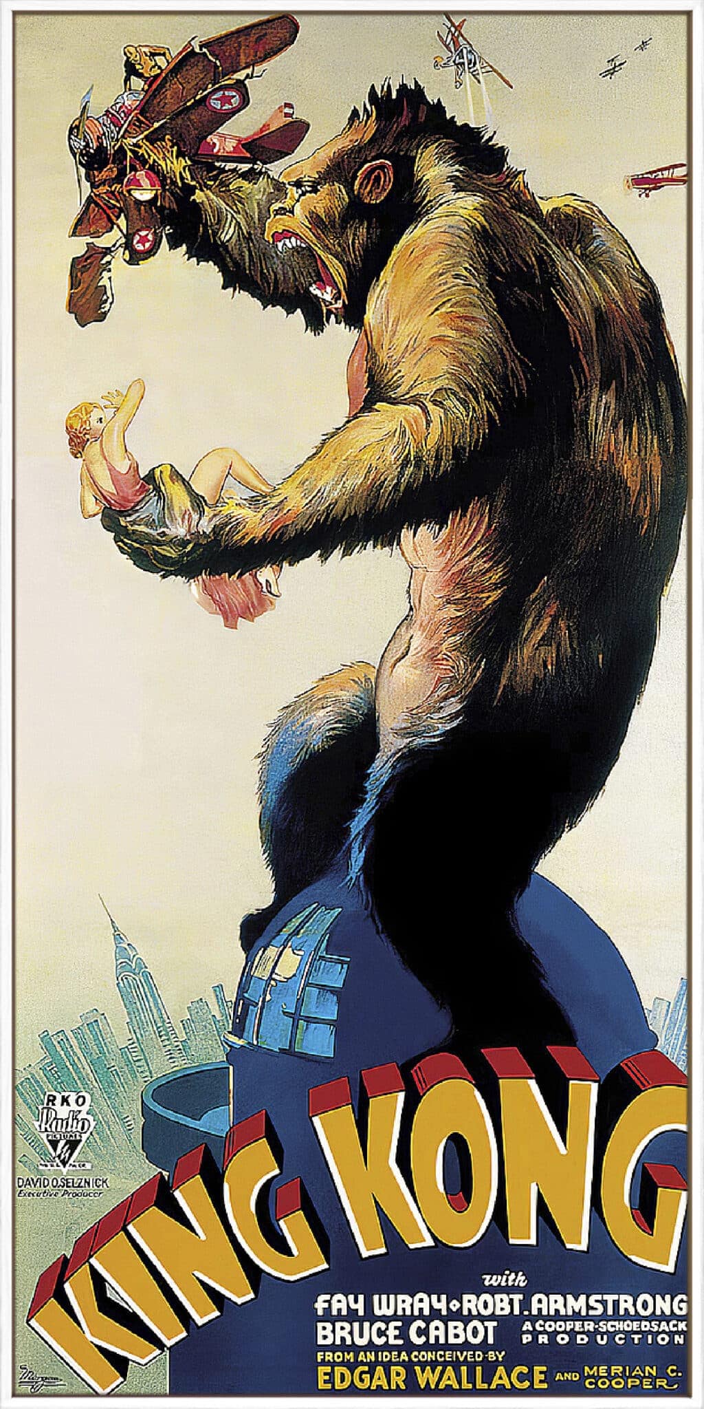 King Kong - Profile - Canvas Gallery White