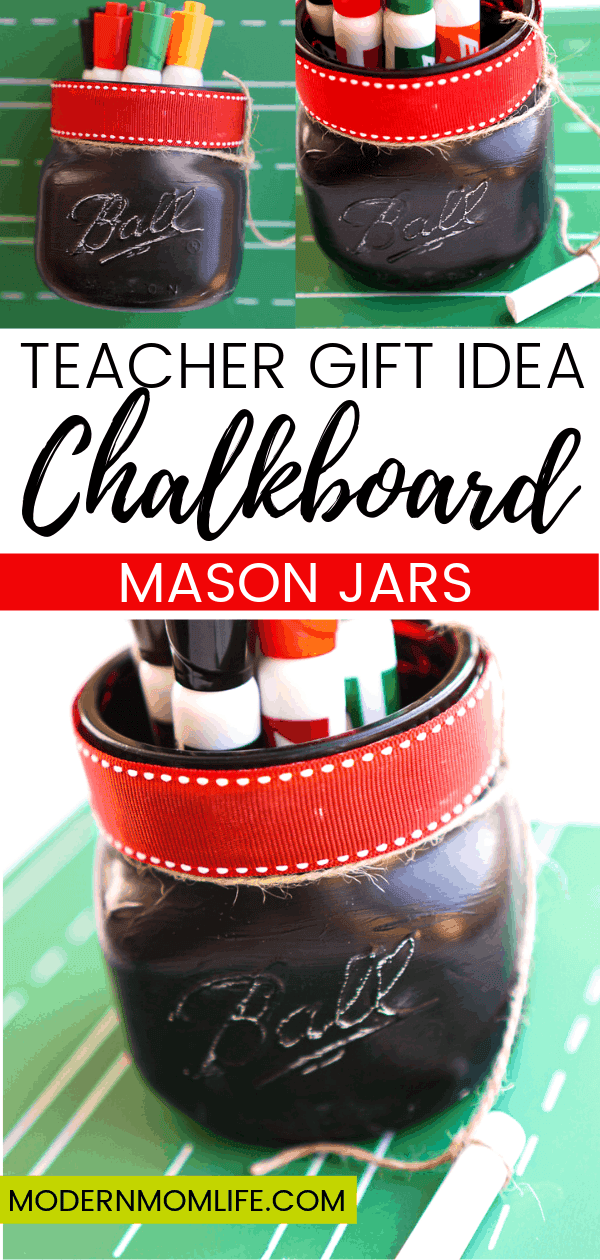 Chalkboard Mason Jar Teacher Gift