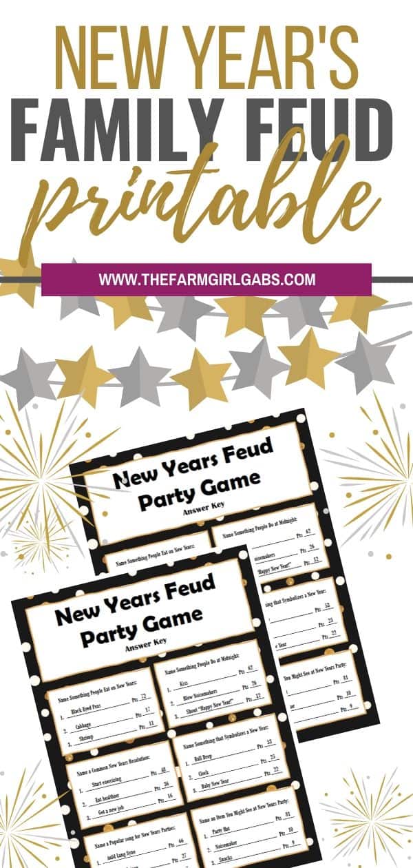 Ring in the New Year with this fun New Year's Family Feud Game you can play at home. See which family member can guess the best answer.