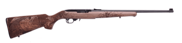 RUGER 10/22 BASS 22LR BL/WD 18.5" ENGRAVED BASS STOCK 22 LR