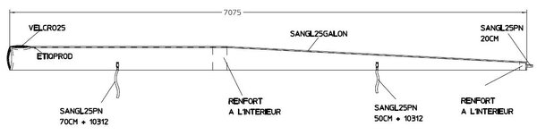 HOUSSE MAT 470 SANS BARRES DE - FLECHE