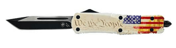 TEMPLAR KNIFE LARGE OTF WE THE PEOPLE 3.5" BLACK TANTO