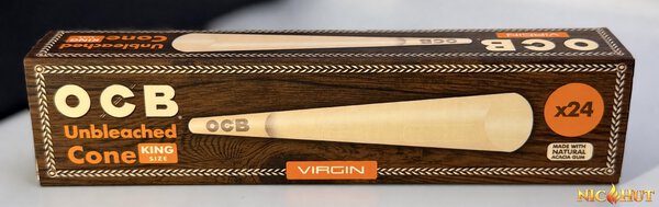 OCB Unbleached Cone - Virgin - King Size - 24 Cones