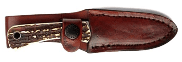 UNCLE HENRY KNIFE NEXT GEN STAGLON 3.1" CAPER W/LTHR SHTH - Image 3