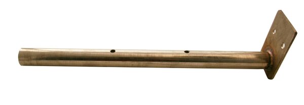 AXE DE ROUE CATA TRACTEE INOX - PLEIN D24 LG331 + PLAT SOUDE