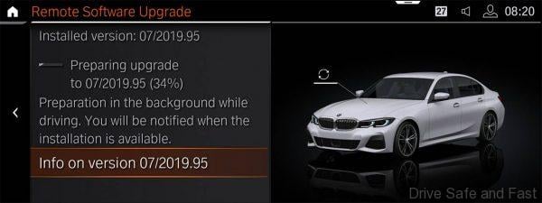BMW 5G upgrade screen
