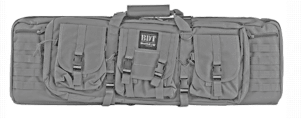 Bulldog Cases Tactical Double Rifle Case Seal Gray  Nylon 37"