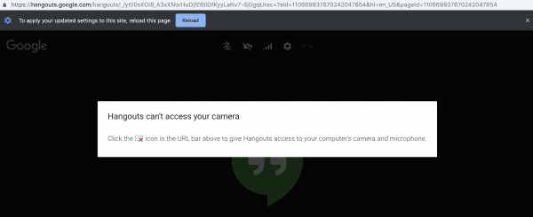 No Camera Found Google Meet