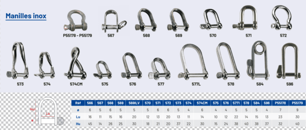 MANILLE D5 MOYENNE FIL INOX - Image 2