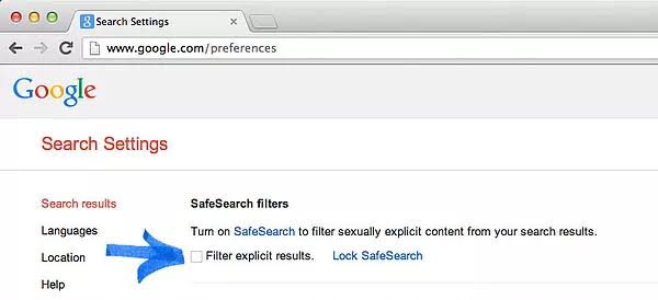 safe search mode google