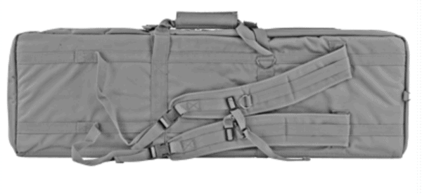 Bulldog Cases Tactical Double Rifle Case Seal Gray  Nylon 37" - Image 3