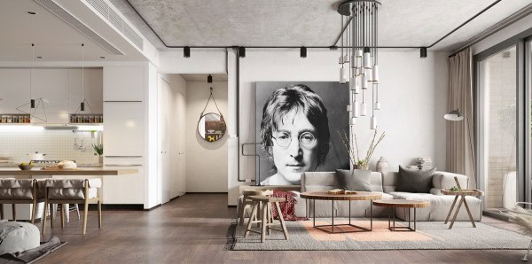 john-lennon-interior-decor-600x298-1 john-lennon-interior-decor-600x298-1 nordic interior design 10 Apartments That Show Off The Beauty Of Nordic Interior Design john lennon interior decor 600x298 1