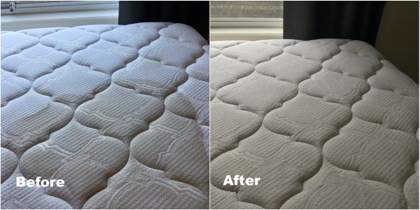 Mattress cleaning before and after