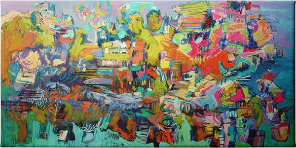 Island in the Setting Sun I - Unframed Canvas Unframed Canvas