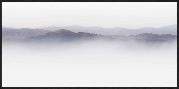 Mountain Tops, Appalachia - Canvas Gallery Black