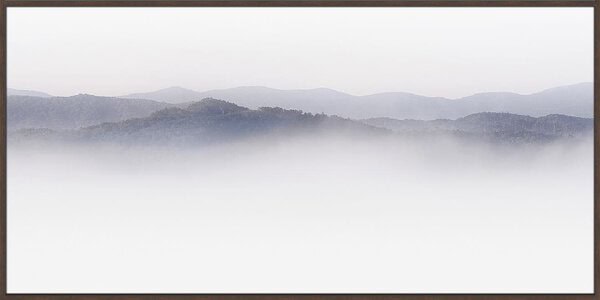 Mountain Tops, Appalachia - Canvas Gallery Walnut