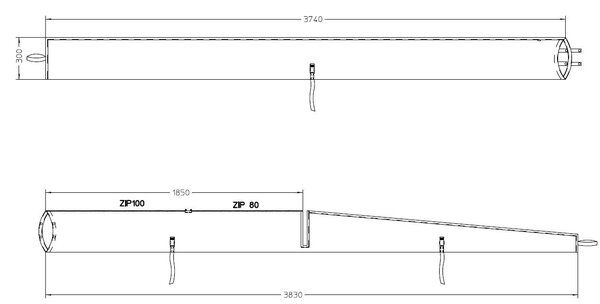 HOUSSE MAT 505 AVEC BARRES DE - FLECHE ET GREEMENT