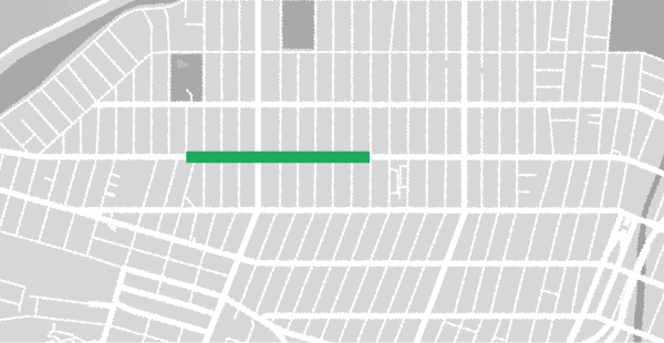 Map of the southern version of the 3rd Ave. Summer Stroll, one of the Bay Ridge Summer Strolls.