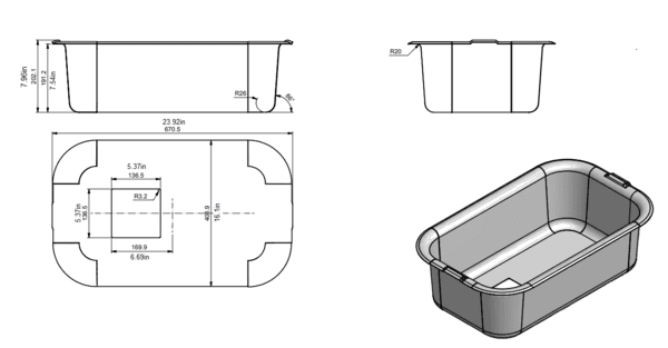 Quality Industries Lug, Stainless Steel, Hole on Left - Image 2
