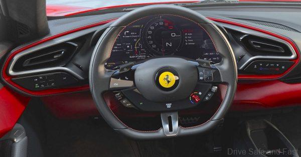 Ferrari 296 GTB cockpit