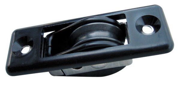POULIE A ENCASTRER REA ALU A - BILLES CAGE PLASTIQUE/INOX