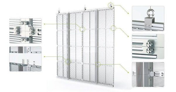 Structure of Transparent LED Screen
