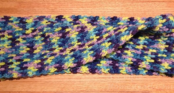 ASimpleHomestead.com - Mesh Stitch Scarf