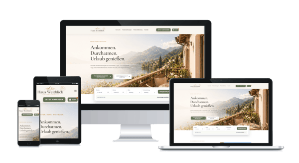 Fertige WordPress-Website für Ferienwohnungen & Unterkunftsvermietung