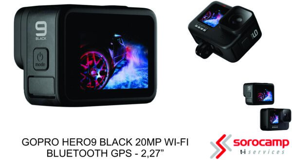 GoPro HERO9 Black 20MP Wi-Fi Bluetooth GPS - 2,27” - Sorocamp