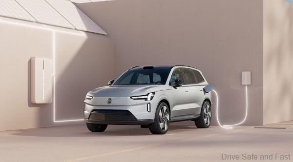 Volvo EX90 being charged